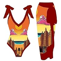 Womens Swimsuit Rompers One Piece Strapless Swimsuit Tops for Women Teen Swimsuits