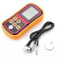 GM100 Digital Ultrasonic Thickness Gauge, 1.2-220mm Steel Width Testing Monitor with Self-calibration Function