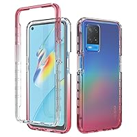 Protective Case Case Compatible with OPPO Reno 7Z/Reno7 Lite/Reno8 Lite,Ultra Slim Shockproof Protective Phone Case,Anti-Scratch Translucent Back Cover,TPU and Hard PC Phone Case for Reno 7Z/Reno7 Lit
