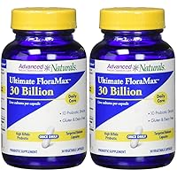 Advanced Naturals Ultimate Floramax Billion Caps, Blue and White 30 Count (Pack of 2)