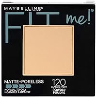 New York Fit Me! Matte + Poreless Foundation Powder, Classic Ivory [120] 1 oz (Pack of 2)