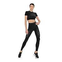 Wolford Dots Illusion Net Leggings for Women Comfortable Fit Stretchable Pants Ideal for Yoga Running Fitness or Casual Wear