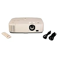 NEC P401W 3LCD Projector 4000 ANSI HD 1080i HDMI x 2 16:10 (WXGA) LAN, Bundle Remote Control Power Cord HDMI Cable