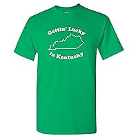 Gettin Lucky in Kentucky - Southern Pride Blue Grass State T Shirt