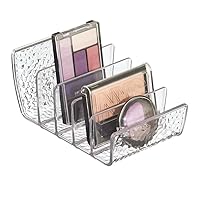 iDesign Rain Vertical Textured Plastic Palette Organizer for Storage of Cosmetics, Makeup, and Accessories on Vanity, Countertop, or Cabinet, 9.25