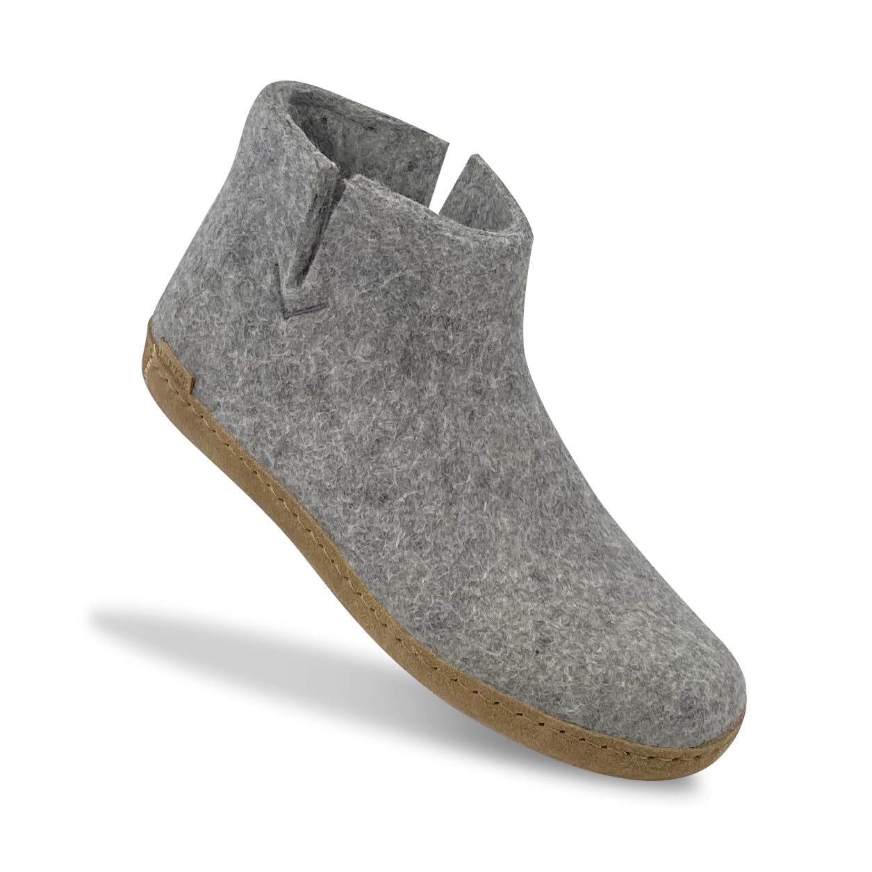Glerups Wool Boot Leather Outsole Grey EU 47 (US Men's 13) Medium