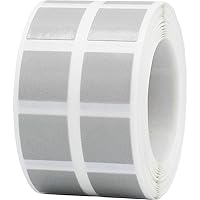 Grey Square Color Coding Labels for Organizing Inventory 0.50 Inch Square Dots 1,000 Total Adhesive Stickers On A Roll