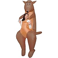 Forum Novelties Adult Inflatable Kangaroo Carry Adult Sized Costumes, As Shown, One Size US