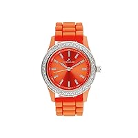 2032L-R Orange Silicone Strap Watch