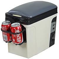 Smad Portable Thermoelectric Cooler and Wamer Car Travel Cooler, AC DC 12V, 6L