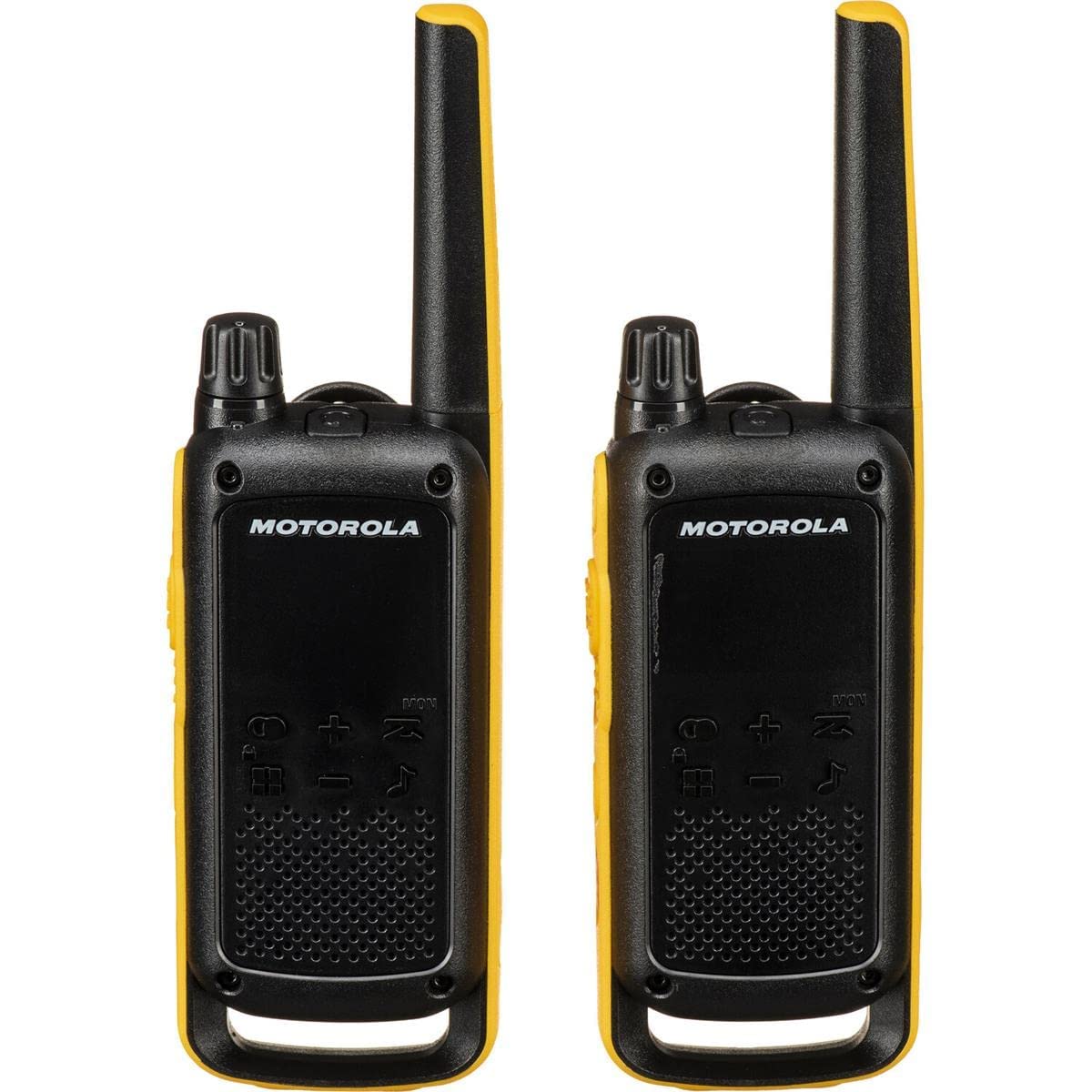 Motorola Solutions T470 Two-Way Radio Black W/Yellow Rechargeable Two Pack