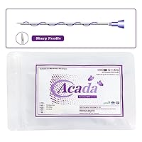 Acada Pdo Threads for Face Lift, 29G38mm,USP 6-0, Pdo Screw Threads Smooth Type with Sharp Tip, Smoothing of Wrinkles, 20Pcs