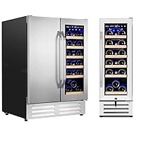 24 Inch Wine and Beverage Refrigerator and 12 Inch Wine Cooler Refrigerator