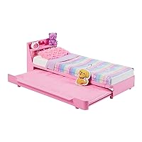 Barbie Furniture, Preschool Toys and Gifts, Bedtime Playset and Accessories, My First Trundle Bed, Plush- Puppy Piece