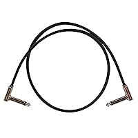 Ernie Ball Flat Ribbon Patch Cable, 24 in, Black (P06228)