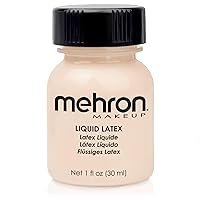Mehron Makeup Liquid Latex Light Flesh, 1 ounce