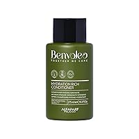 Alfaparf Milano Benvoleo Hydration Rich Conditioner for Dry Hair - Clean, Vegan, Sustainable Hair Care - Hydrates, Moisturizes, Nourishes - Paraffin Free - Natural Ingredients - 9.3 FL. Oz.