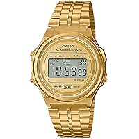 CASIO A171WEG-9A Casio Standard Vintage Watch, Watch, Unisex, Classic, Quartz, Digital, Metal, Gold, [Parallel Import], Bracelet Type, Bracelet Type