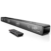 ULTIMEA 2.0 Soundbar for TV Devices, 100 W TV Soundbar, Bluetooth Soundbar for Home Cinema Sound System, TV Speaker with 9 EQ/DSP/Adjustable Bass, ARC/Optical/AUX/USB