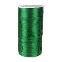 Satin Rattail Cord Chinese Knot, 2mm, 200 Yards (Emerald Green)