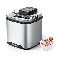 Secura Ice Cream Maker Mini Electric Ice Cream Machine for Quick Homemade Gelato, Sorbet, Frozen Yogurt with Mixing Spoon & Recipe Book, BPA-Free