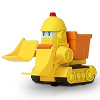 Robocar Poli, Bruner DIE-CAST Metal Toy Cars, Bulldozer Truck Toys, Construction Vehicle Truck Toy Party Birthday Gifts for Toddlers Age 1-5 Boys Girls