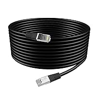 Ritz Gear Outdoor Cable 300 ft. 10Gbps, 550MHz Bandwidth, Ultra Heavy-Duty Weatherproof/UV Resistant/23AWG BC Pure Copper 4K Resolutions, Compatible with modems/Routers/Security Cameras/PC/PS5/Xbox