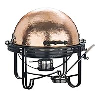 American Metalcraft MESA91C 6-Quart Roll-Top Chafer with Hammered Copper Cover