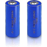 Rechargeable Battery, 2 Pack 3 6V Lisocl2 Battery Er18505 Size 4000mAh Lithium Main Battery