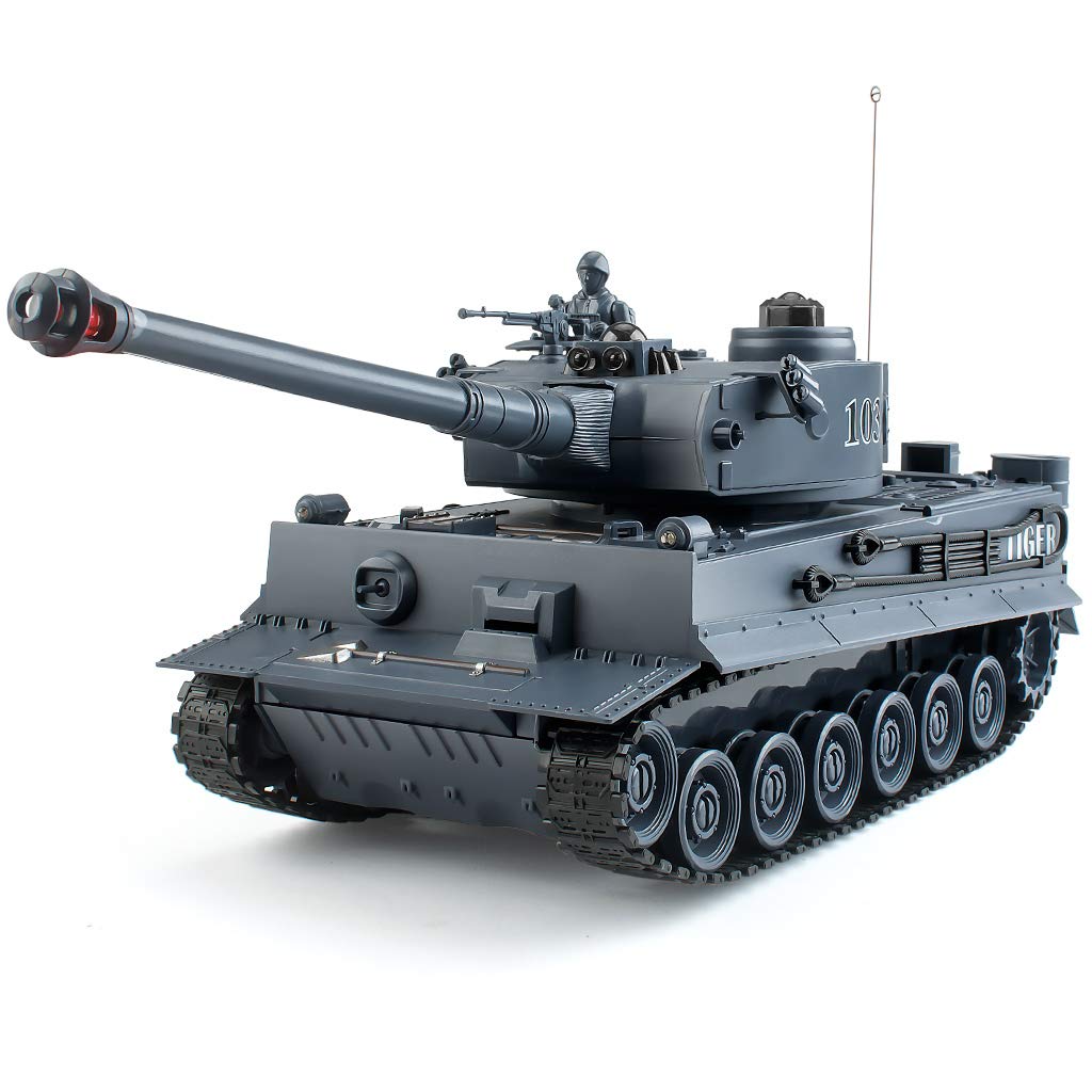 RC Battle Tank German Military Fighting Remote Control toy lights & sound NEW 