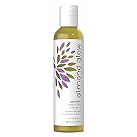 Almond Glow Body Lotion, Lavender - 8 fl oz - Moisturizes & Revitalizes the Skin - Includes Vitamin E + Peanut, Olive & Lanolin Oils - Non-GMO, Vegetarian Friendly