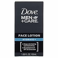 Dove Men+Care Hydrate + SPF 15 Sunscreen Face Lotion - 1.69 Oz (Pack of 3)