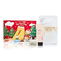 THE FACE SHOP Best Sellers Holiday Kit | Face Wash for Sensitive,Combination & Oily Skin | Organic Vegan Anti-aging Face Moisturizer | K-Beauty Skincare,Korean Skincare Set