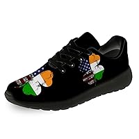 Shamrock Shoes for Women Men Running Shoes Breathable Tennis Walking Sneakers Gifts for Boy Girl
