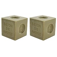 Marius Fabre Marseille Soap, 72% Olive Oil - Pack of 2 X 400g