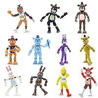 Action Figures, 11 PCS Toy Figures, 5.5 Inches Collectible Toys Set with Ball Joint Connection Light, Cake Toppers for Video Games Fans Boys, Girls, Kids Adults as Gifts