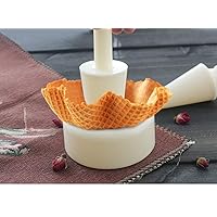 Commercial Crispy Waffle Cone Mold Flower Basket Shape Ice Cream Bowl Forming Tool For Ice Cream Waffle Cup Model Egg Roll Mould