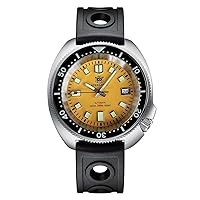 STEELDIVE SD1974 Yellow Dial Black Ceramic Bezel Diving Watches Luminous NH35 Automatic 200m Stainless Steel Sports Watch