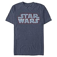 STAR WARS Big & Tall Fairisle Logo Men's Tops Short Sleeve Tee Shirt
