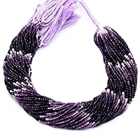 AAA+ Purple Sugilite Loose 2mm-2.5mm Faceted Round Beads ~ Natural Multi Sugilite Semiprecious Gemstone Loose Micro Roundel Beads ~ 13