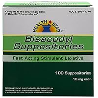 Geri-Care Laxative Suppository, 10 mg Strength, Bisacodyl USP, BIS-01-GCP - Pack of 100