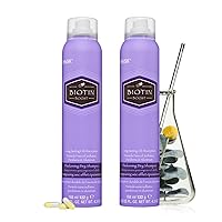HASK Biotin Thickening Dry Shampoo Kits for all hair types, aluminum free, no sulfates, parabens, phthalates, gluten or artificial colors (4.3oz-Qty2)