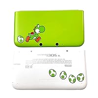 Original for 3DSXL Extra Housing Case Limited Green & White Shell Replacement, for 3DS XL/LL 3DSLL Handheld Consoles, Custom for Yo-Shi Edition US Top Faceplate/Bottom Cover Plates 2 PCS