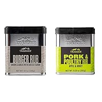 Traeger Grills SPC215 Burger Rub with Onion, Garlic & Cheese and SPC171 Pork & Poultry Rub with Apple & Honey Bundle