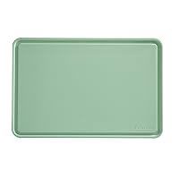KitchenAid Classic Plastic Cutting Board with Perimeter Trench and Non Slip Edges, Dishwasher Safe, 12 inch x 18 inch, Green