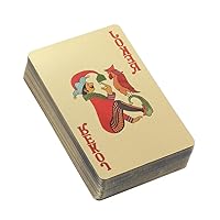 ERINGOGO Tally Playing Cards Gold Plated Playing Cards Plated Poker Gold Playing Cards Poker Playing Cards Gift Lovers Multicolor