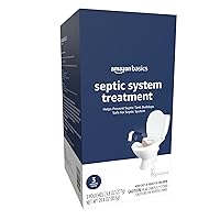 Amazon Basics Septic Treatment, 3 Month Supply of Powder, 3 Count, 29.4 oz (Pack of 1)
