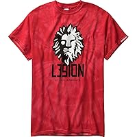 L39ion Tye Die T-Shirt - Men's Red Tie Dye, S