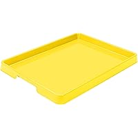 Large Craft & Activity Tray – Plastic Arts and Crafts Organizer for Paint, Beads and Slime, Yellow, 1-Pack (00445C12C)