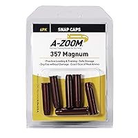 A-Zoom 357 MAG Snap Cap 6PK, Red, One Size (16119)